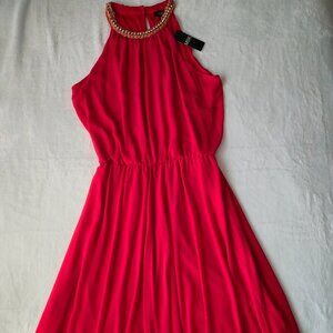 Elegant MSK Coral High Low Dress Size 14